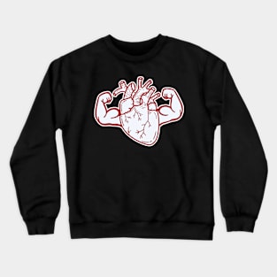 Heart with big muscles Crewneck Sweatshirt